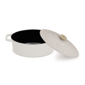 Oală fontă ovală 32 cm Sahara Berlinger Haus BH 8967, emailată, cu capac - Img 4