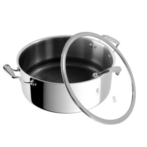 Oala inox cu capac Eternal Collection Berlinger Haus BH 8510, 28 cm, antiaderenta, inox, strat Eterna rezistent