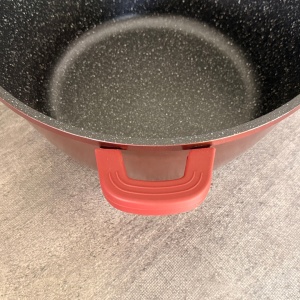 Oala mare marmorata 13,5 L, 36 cm, cu capac de sticla, antiaderenta, pentru zacusca, bulion, gemuri si compoturi, inductie, Bachmayer BM 7753-36 - Img 7