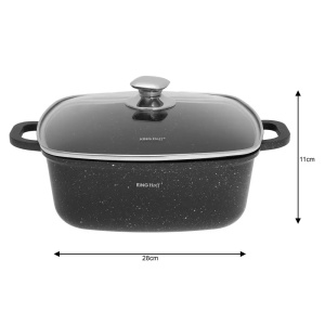 Oala cu capac 28x28 CM 6,5L Kinghoff KH1605