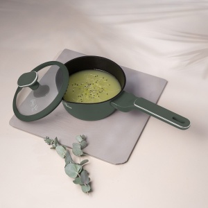 Oală pentru sos cu capac 16 cm – Berlinger Haus Green Matte BH 8155, verde mat, antiaderentă titan, compatibilă inducție - Img 8