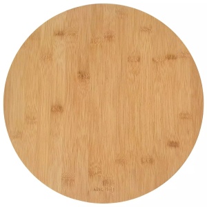 Platou rotativ pentru servire din bambus, Ø 35 cm – Kinghoff KH-1566, rotire 360°