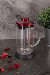 Presa Cafea & Ceai, Infuzor 600 ml, Burgundy, Berlinger Haus BH 1497
