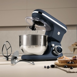 Robot de bucătărie planetar 1500 W, bol inox 6 L, afișaj digital – Berlinger Haus Deep Sea BH 9899, albastru mat, 8 viteze - Img 4