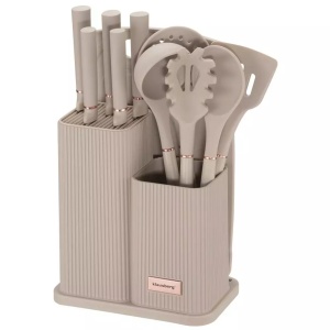 Set 12 piese de ustensile si cutite cu tocator si suport Klausberg KB 7935