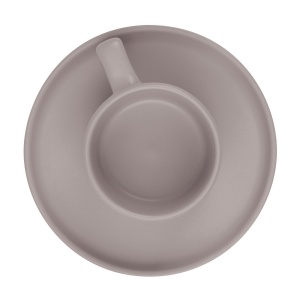 Set 4 cani cu farfurii Taupe Berlinger Haus BH 10016, ceramica, gri