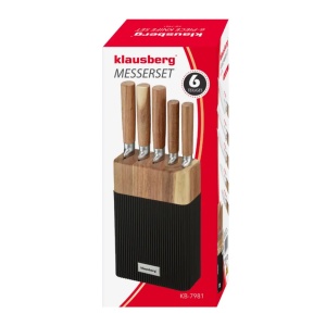 Set cutite cu suport 6 piese Klausberg KB-7981 - Img 4