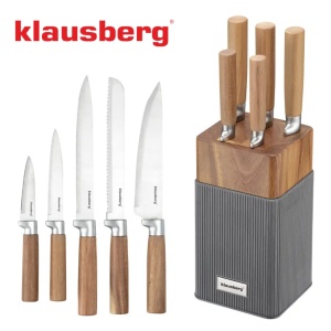 Set cutite cu suport 6 piese Klausberg KB-7983 - Img 7