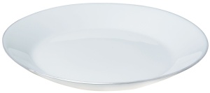 Set farfurii 18 piese alb cu detalii argintii Kinghoff KH1877 - Img 4
