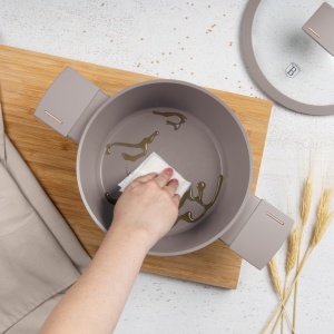 Set oale si tigai 10 piese, antiaderente Taupe Collection Berlinger Haus BH 8110NN, compatibile inductie, capace cu strecurator - Img 4