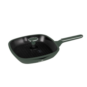 Tigaie grill cu capac antiaderenta cu titan 28 cm Green Matte Collection Berlinger Haus BH 8162 - Img 3