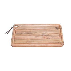 Tocator din lemn de tec 49x28x2.2 cm Churrasco Tramontina 13333352, fabricate in Brazilia - Img 1