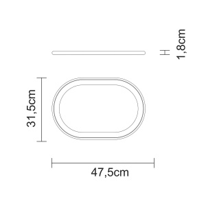 Tocator oval din lemn de tec 47.5x31.5x1.8 cm Churrasco Tramontina 13527351, fabricat in Brazilia - Img 4