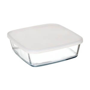 Vas sticla termorezistenta patrat cu capac plastic 1,7 L Simax 7466/D - Simax - Simax