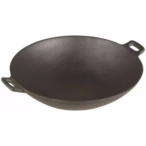 Wok din fontă Ø31 cm Kinghoff, potrivit pilta cu inductie - Img 1