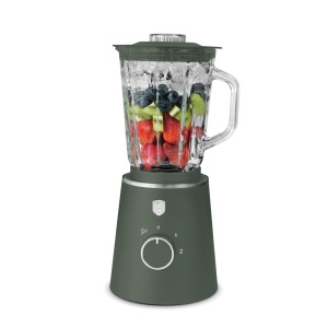 Blender de masă cu bol de sticlă 1,5 L, 1000 W – Berlinger Haus Green Matte BH 9823, verde mat, zdrobește gheața