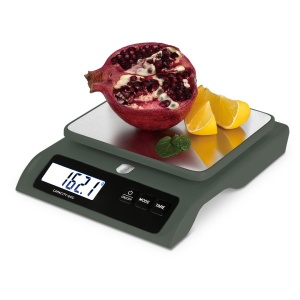 Cântar de bucătărie digital 6 kg, platformă inox – Berlinger Haus Green Matte BH 9919, verde mat, funcție tara - Img 5