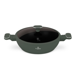 Cratiță cu capac 28 cm – Berlinger Haus Green Matte BH 8163, verde mat, antiaderentă titan, compatibilă inducție - Img 2