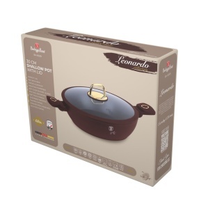 Cratita cu capac 30 cm 4,5L Leonardo Collection Berlinger Haus BH 8039, visiniu mat, mancarea nu se lipeste, compatibila cu inductie - Img 12