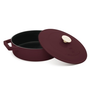 Cratita de fonta cu capac 26 cm Leonardo Berlinger Haus BH 6263 - Img 4