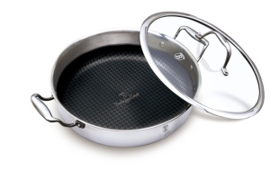 Cratiță din inox cu capac 28 cm, 3.8 L Berlinger Haus Eternal Collection BH 8515, cu strat Eterna antiaderent, potrivită pentru toate plitele