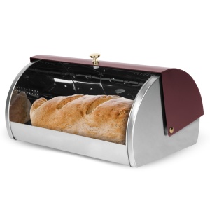 Cutie paine cu recipiente Leonardo Berlinger Haus BH 6737, visiniu, inox