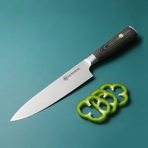 Cutit bucatar sef Apex, Carl Schmidt Sohn, 20 cm, maner lemn pakka 108472 - Img 2