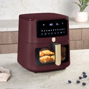Friteuza cu aer cald, airfryer 8 L, fereastra vizibila Leonardo Collection Berlinger Haus BH 9606, cos mare - Img 4