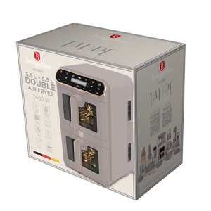 Friteuză cu aer cald dublă Taupe Berlinger Haus BH 9804 - Img 2