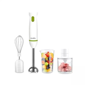 Mixer vertical Decakila, 4in1, 600W, capacitate 350ml, tel, cana de mixat, recipient inclus KEJB038W