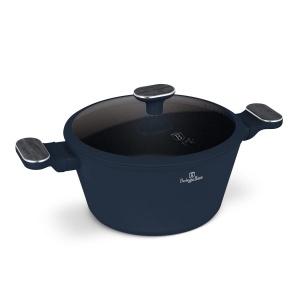 Oală antiaderentă cu capac Berlinger Haus BH 8377 Deep Sea, 24 cm