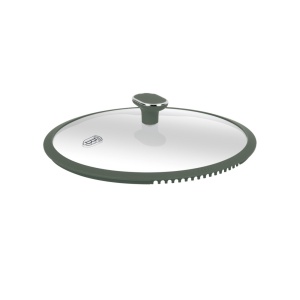 Oală cu capac 28 cm, 6.1L – Berlinger Haus Green Matte Collection BH 8202, verde, cu strat antiaderent din titan, design modern, compatibilă cu toate plitele - Img 4
