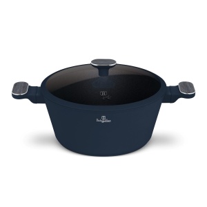 Oala cu capac Berlinger Haus Deep Sea BH 8378, 28 cm, antiaderentă - Img 2