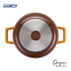 Semioala Aluminiu Turnat + Capac 26x12.5 Cm, 5.8l, Nicolai Tand, Origini, Cooking By Heinner HR-BJK-C26