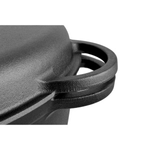 Oala fonta pura cu capac tip roaster 2 in 1, 32x22 cm Perfect Home 17811 - Img 8