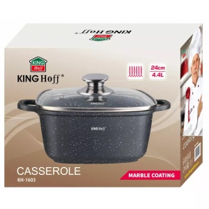 Oala cu capac 24x24 CM 4,4L Kinghoff KH1603