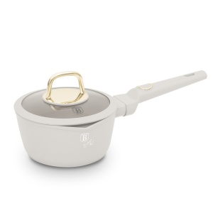 Oala sos cu capac 16 cm 1,2L Sahara Berlinger Haus BH 8058, strat antiaderent, crem