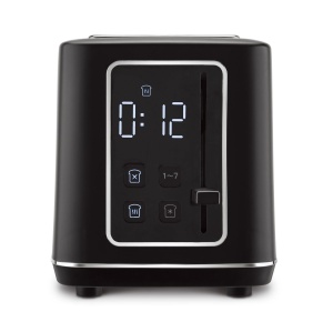 Prăjitor de pâine digital cu afișaj LED, 7 niveluri – Berlinger Haus Matte Black BH 9660, negru mat, funcții Defrost și Reheat - Img 3