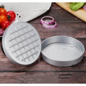 Presa pentru hamburgeri/chiftele aluminiu 11,8cm Perfect Home 10458 - Img 6