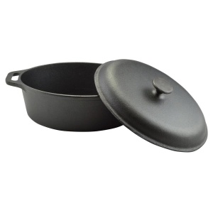 Roaster cu capac Perfect Home 15534, fontă pură, 32 cm - Img 5