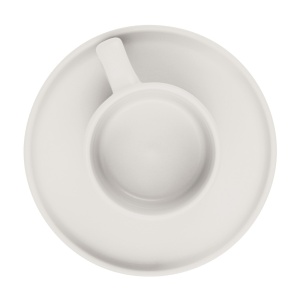Set 4 cani cu farfurii espresso Sahara Berlinger Haus BH 10015, ceramica, crem - Img 7