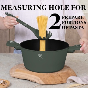 Set 5 ustensile de bucătărie cu suport rotativ – Berlinger Haus Green Matte LP-BH-265, verde mat, rezistente până la 230°C - Img 13
