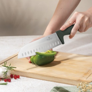 Set 6 cuțite de bucătărie din inox, în cutie cadou – Berlinger Haus Green Matte BH 3138, negru și verde mat - Img 6