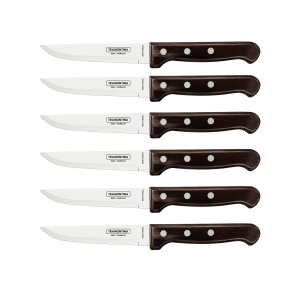 Set 6 cutite pentru friptura Gaucho Tramontina maro 29899159, fabricate in Brazilia - Img 1