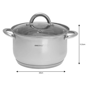 Set de oale, 6 piese, din oțel inoxidabil Kinghoff KH-4447 - Img 2