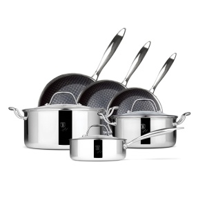 Set oale si tigai 9 piese Eternal Berlinger Haus BH 8524, antiaderente, compatibile inductie