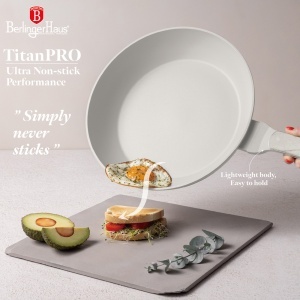 Set oale si tigai cu capace 15 piese Sahara Marble Berlinger Haus BH8401, crem, antiaderente, compatibile inductie - Img 4
