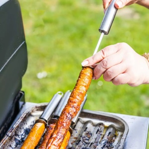 Set ustensile pentru gratar/BBQ, 10 piese, inox, Klausberg KB7901 - Img 6