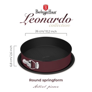Tava rotunda 26 cm cu fund detasabil Leonardo Berlinger Haus BH 7935