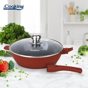 Tigaie Adanca Aluminiu+Capac 26x7 Cm, Calabria, Cooking By Heinner HR-JLG-26T
